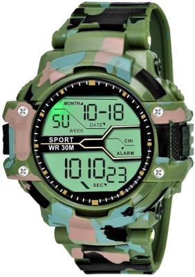 COSMIC Boys and Men's Digital Army Sports Multifunction Military Digital Watch  - For Men