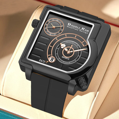 DoubleRun Analog Watch  - For Men