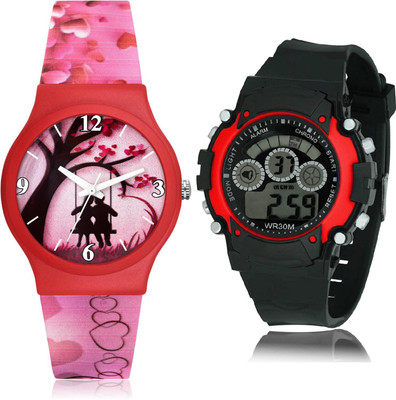 TIMETRANSELEVATE CM708-B5 Analog-Digital Watch  - For Girls