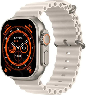 Yash Enterprises T800 Ultra Smart Watch 1.9” (48 mm) Display Bluetooth Calling HD Smart Watch Smartwatch(White Strap, Free Size)