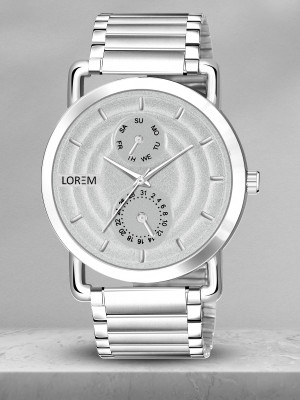 LOREM Silver Dial Flynn Analog Wrist Watch Analog Watch  - For Men