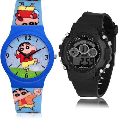 TIMOXIDE CM723-B1 Analog-Digital Watch  - For Boys