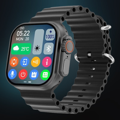 SHIVAAY ENTERPRISES T800 Ultra Smart Watch With Wireless Charging T404 Smartwatch(Black Strap, Free Size)