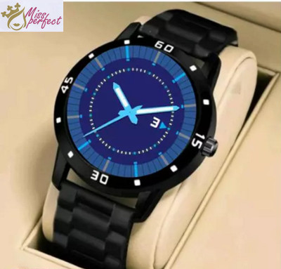 house of common Miss perfect Blue 3No dial Bumpper Pu Belt Men and Boy Watch Analog Watch  - For Boys