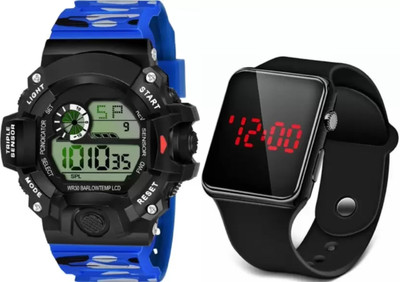 KIMY WA-ARMY 122023 KIMY Digital Combo watches, with multicolour silicon strips and round dail Digital Watch  - For Men