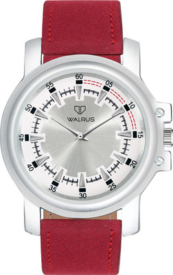 Walrus Walrus Silver Dial Analog Vegan Leather Strap Wrist Watch For Men Walrus URBAN-IV Silver Dial Analog Watch  - For Men