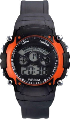 RM CREATION 7 LIGHT orange men's & boys analog Digital Watch  - For Men