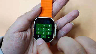 TOUCH 18 T800 Ultra DDR21 Smartwatch(Orange Strap, FREE)