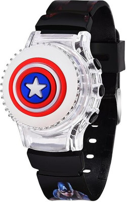 Mahi Trendz Rotating Top LED Digital Boys Children Toys Watch for Kids Analog Watch  - For Boys