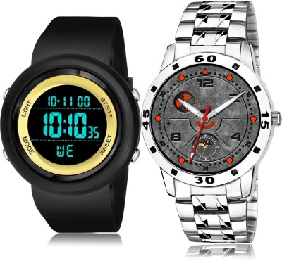 TIMOXIDE DG57-(13-S-19) Analog-Digital Watch  - For Men