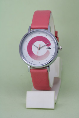 ROSEVILLA Unique Design Dial Silver Round Case Attractive Leather Strap Unique Design Dial Silver Round Case Attractive Leather Strap Analog Watch  - For Girls
