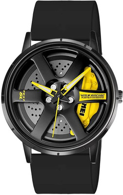 Glowme Gyro Wheel Car Wheel Analog Watch  - For Men