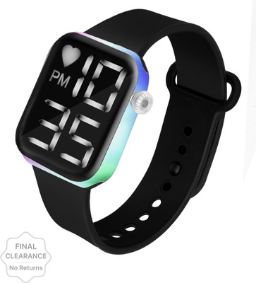 Chronorex Stylish Flashlights Led Square Digital Watch  - For Boys & Girls