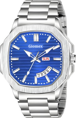 Giomex OTUS 304 Blue OTUS 3D Dial The Vintage Day and Date Functioning For Boy & Mens Analog Watch  - For Men