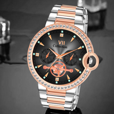 HALA Stylish Wrist Classic Series Mesh Chain Stainless Steel Round Quartz Analog Watch  - For Men