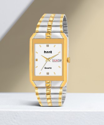 HMT DLS two tone TwoTone Wrist Chain Watch For Mens & Boys Brand Gold Watch Analog Watch  - For Men