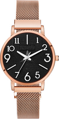SPLAZOS MT-242 New Black Dial Magnetic Chain Stylish 2022 Trending Design Analog Watch  - For Girls