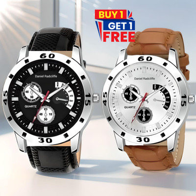 Avio Lather buy 1 get 1 FREE Analog Watch - For Men