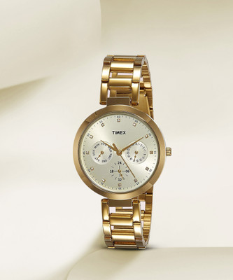 TIMEX Champagne-Dial Analog Watch  - For Women