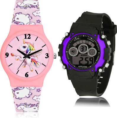 TIMOXIDE CM716-B133 Analog-Digital Watch  - For Girls