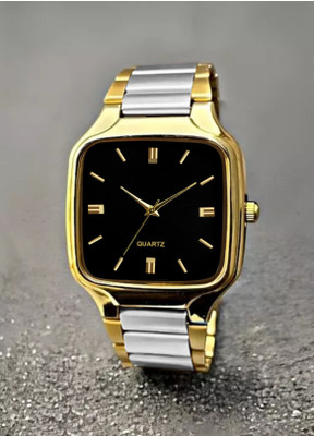 just like 101 Black Slim Design Adjustable Length Stainless Steel Strap Men Analog Watch Analog Watch  - For Men
