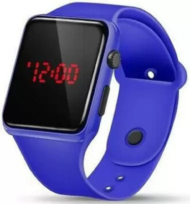 TIFUN Square LED Lifestyle Blue Dial Silicon Strap Electronic Digital Watch  - For Boys
