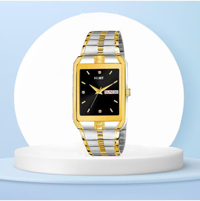 HLMT Analog Watch- GOLD PLATED LONG LIFE DAY N DATE Analog Watch - For Men Analog Watch  - For Men & Women