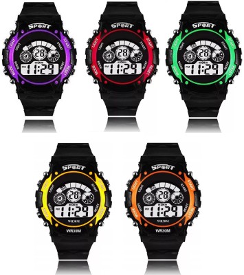 Restraint Brand A Superb Style Unisex-Child Multicolour Dial Sports Watch for Kids Kids Love Watches Digital Watch - For Boys Digital Watch  - For Girls