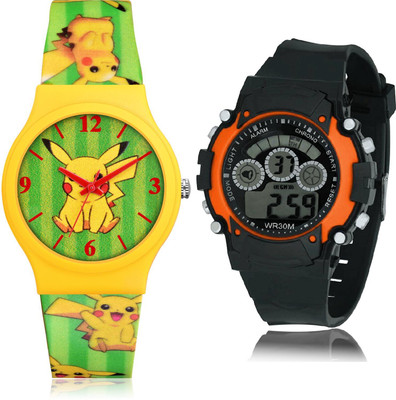 TIMETRANSELEVATE CM729-B4 Analog-Digital Watch  - For Boys