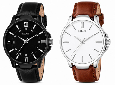 GILOT 1 Year Quartz Machinery Warrant Analog Watch - For Men
