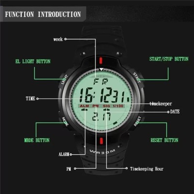 Tarido KD011 DIGITAL WATCH Multi-Function Stylish Sports PU Strap Amazing Look Cool Style Digital Watch Digital Watch  - For Boys & Girls