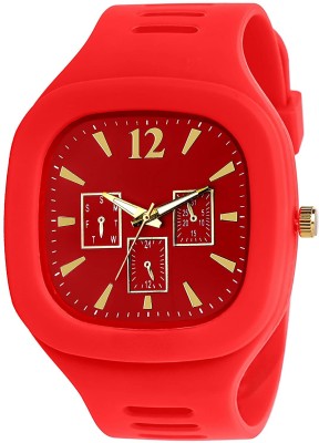 SC STUFFY CLUB WHITE MILLER WATCH RED MILLER WATCH Analog Watch  - For Boys