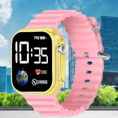 ADR ADRF-04 (Lite Pink) Teenagers LED Luxurious Fashion Silicone LitePink Colored (Not Smart Watch) Digital Watch  - For Men & Women