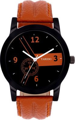 Tarido TD1675NL01 New Generation Black Dial Brown Genuine Leather Strap Analog Wrist Analog Watch  - For Men