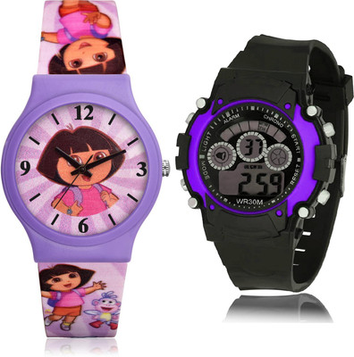 TIMOXIDE CM719-B133 Analog-Digital Watch  - For Girls