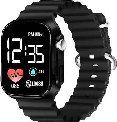 Timofy SQAURE Boys Girls and tooWaterproof Digital Watch Black LED Watch Age 4-15 Gift Digital Watch For kids Date And Time Only Digital Watch  - For Boys & Girls