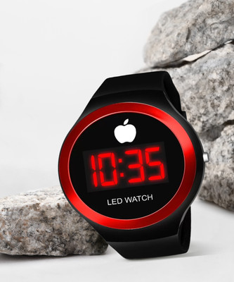 house of common Round Black Shape Dial Latest LED Digital Watch  - For Men
