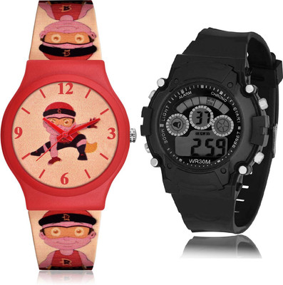 TIMETRANSELEVATE CM720-B1 Analog-Digital Watch  - For Boys