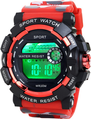 TERIZLA TRZ_new Army Camouflage Unique Dial Latest Tranding Multi Mode Working Calendar Digital Watch  - For Boys