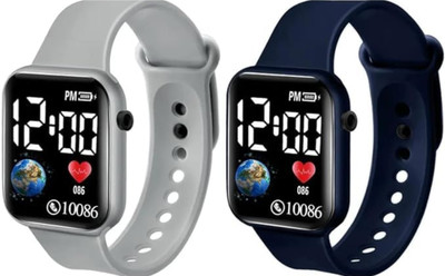 KIMY Kids' sports watch: good quality silicone LED digital display The most recent and cutting-edge design for a black LED display. Digital Watch  - For Boys & Girls
