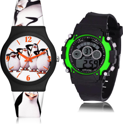 TIMETRANSELEVATE CM718-B3 Analog-Digital Watch  - For Boys