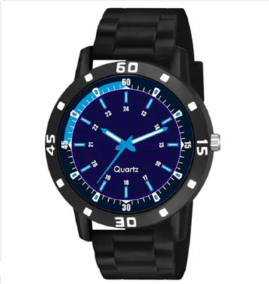 KU Blue Lita dial Bumpper Pu Belt Men and Boy Watc Analog Watch  - For Boys