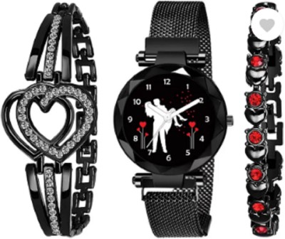 Miss Perfect Girls Magnet Strap Cat Dial Girls Women All Magnetic Chain No Analog Watch  - For Women