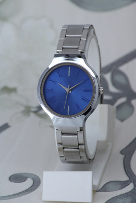 BHAKTVATSAL Simple Round Dial Silver Case Attractive Stainless Steel Chain Simple Round Dial Silver Case Attractive Stainless Steel Chain Analog Watch  - For Girls