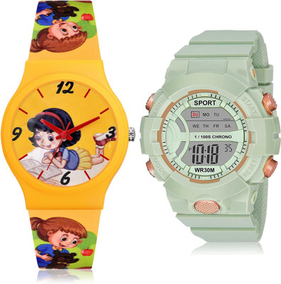 TIMETRANSELEVATE CM712-DG35 Analog-Digital Watch  - For Girls