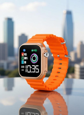 ADR ADR-07 (Orange) Teenagers LED Luxurious Fashion Silicone Orange Colored Analog Watch - For Men