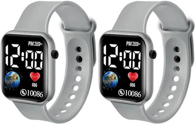 Napp mall Combo Pack Stylish kids Digital watch Led display time and date only Combo Stylish Digital watch for kids Digital Watch  - For Boys & Girls