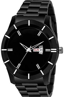 DYH Enterprise DD Cut Black Day and Date Analog Watch For Men Analog Watch  - For Boys