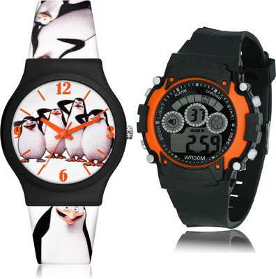 TIMETRANSELEVATE CM718-B4 Analog-Digital Watch  - For Boys