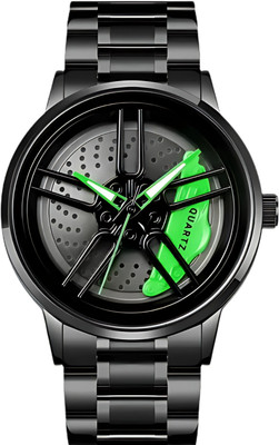 JollyBilly Gyro Spinning Green Thar Series Green Analog Watch  - For Men